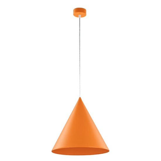Lampada a sospensione cono 32cm arancione